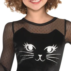 Party City Girls Kitty Kat Costume|Girl Animal & Bug