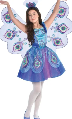 Party City Girls Pretty Peacock Costume|Girl Animal & Bug