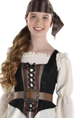 Party City Girls' Shipwrecked Pirate Costume|Girl Pirate