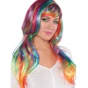 Clearance Glamorous Long Rainbow Wig Wigs