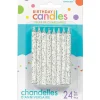 Cheap Glitter Birthday Candles 24Ct Baking Supplies