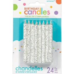 Cheap Glitter Birthday Candles 24Ct Baking Supplies
