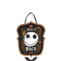 Party City Glitter Jack Skellington Sign - The Nightmare Before Christmas| Window & Wall Décor