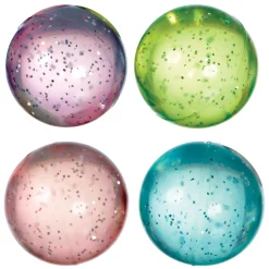 Party City Glitter Pastel Star Bounce Balls 8Ct| Favors & Favor Bags
