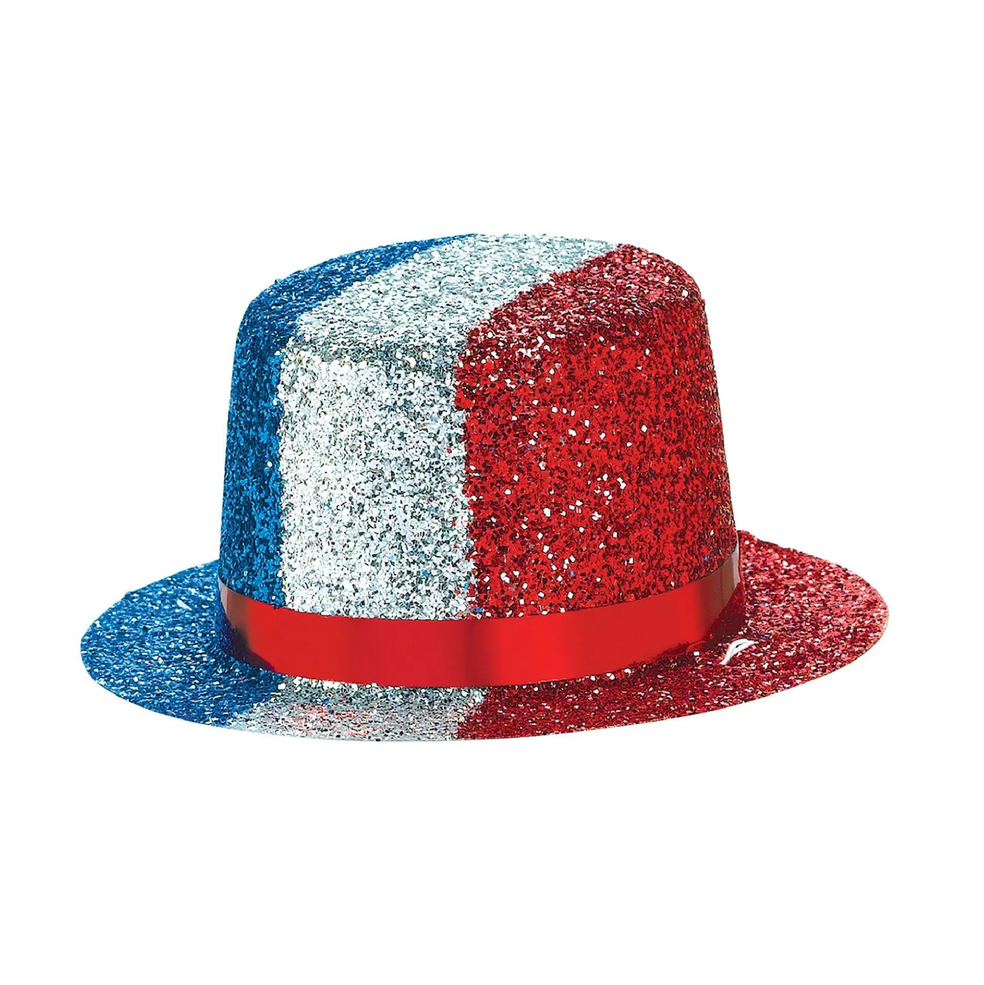 Online Glitter Patriotic Mini Top Hat Hats