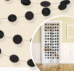 Party City Glitter Polka Dot String Decorations 6Ct| The Nightmare Before Christmas