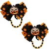 Best Sale Glitter Shaker Halloween Pumpkin Hair Bows, 2Ct Headbands, Tails