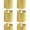 Party City Glitter Votive Flameless Led Candles 6Ct| Table Décor & Centerpieces