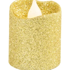 Party City Glitter Votive Flameless Led Candles 6Ct| Home Décor