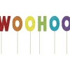 Discount Glitter Woohoo Cake Picks 6Pc Baking Supplies