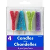 Cheap Glitter Yay! Toothpick Candle Set 4Pc Baking Supplies