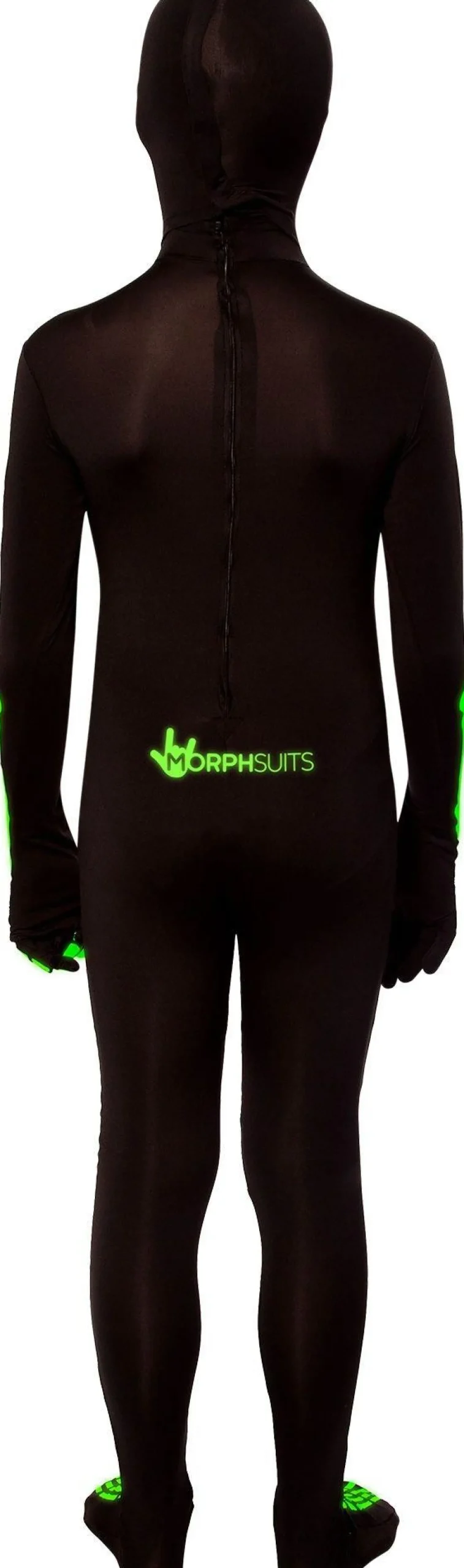 Party City Glow-In-The-Dark Skeleton Morphsuit Costume For Kids|Boy Scary