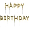 Discount Gold Balloon Happy Birthday Candle Pick Set, 2.25In, 13Pc Baking Supplies