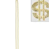 Hot Gold Dollar Sign Pendant Bead Necklace Jewelry