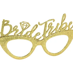 Discount Gold Glitter Bride Tribe Glasses 6Ct Glasses