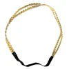 New Gold Goddess Braids Headband Headbands, Tails