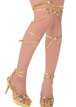 Sale Gold Goddess Leg Wraps Tights
