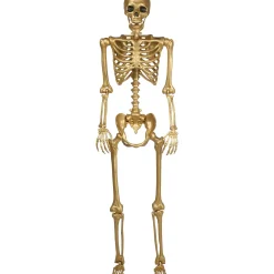 Party City Gold Life-Size Poseable Skeleton, 5Ft| Skeletons