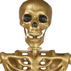 Party City Gold Life-Size Poseable Skeleton, 5Ft| Skeletons