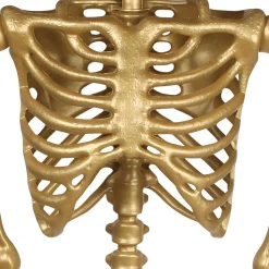 Party City Gold Life-Size Poseable Skeleton, 5Ft| Skeletons