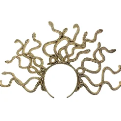 Clearance Gold Medusa Snake Headband Headbands, Tails