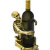 Party City Gold Skeleton Wine Bottle Holder, 8.6In| Skeletons