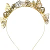 Cheap Golden Butterfly Headband Headbands, Tails