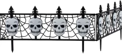 Party City Gothic Skull Fences 2Ct| Tombstones & Fencing