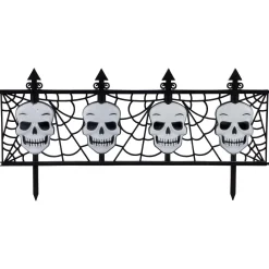 Party City Gothic Skull Fences 2Ct| Tombstones & Fencing
