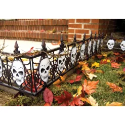 Party City Gothic Skull Fences 2Ct| Tombstones & Fencing
