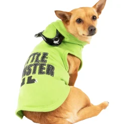 Outlet Green Little Monster Dog Hoodie With Horns Dog & Pet Costumes