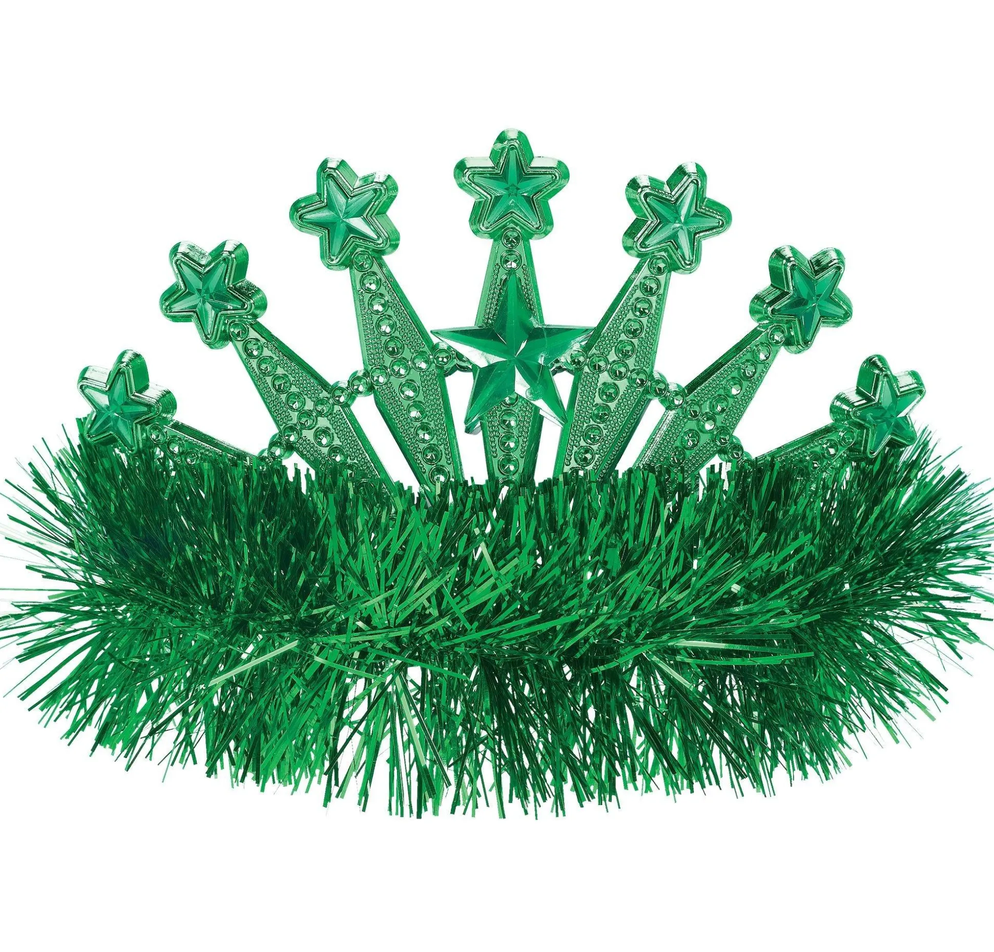 Sale Green Star Tinsel Tiara Tiaras, Crowns