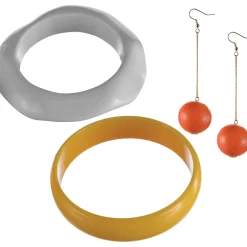 Store Groovy 60S Mod Jewelry Set, 3Pc Jewelry