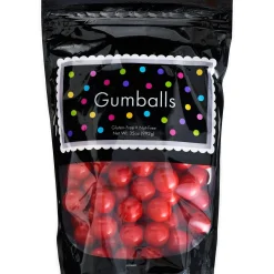 New Gumballs, 35Oz - Cherry Flavor Bulk Candy