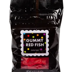 Hot Gummy Red Fish, 16Oz - Raspberry Flavor Candy Buffet By Color