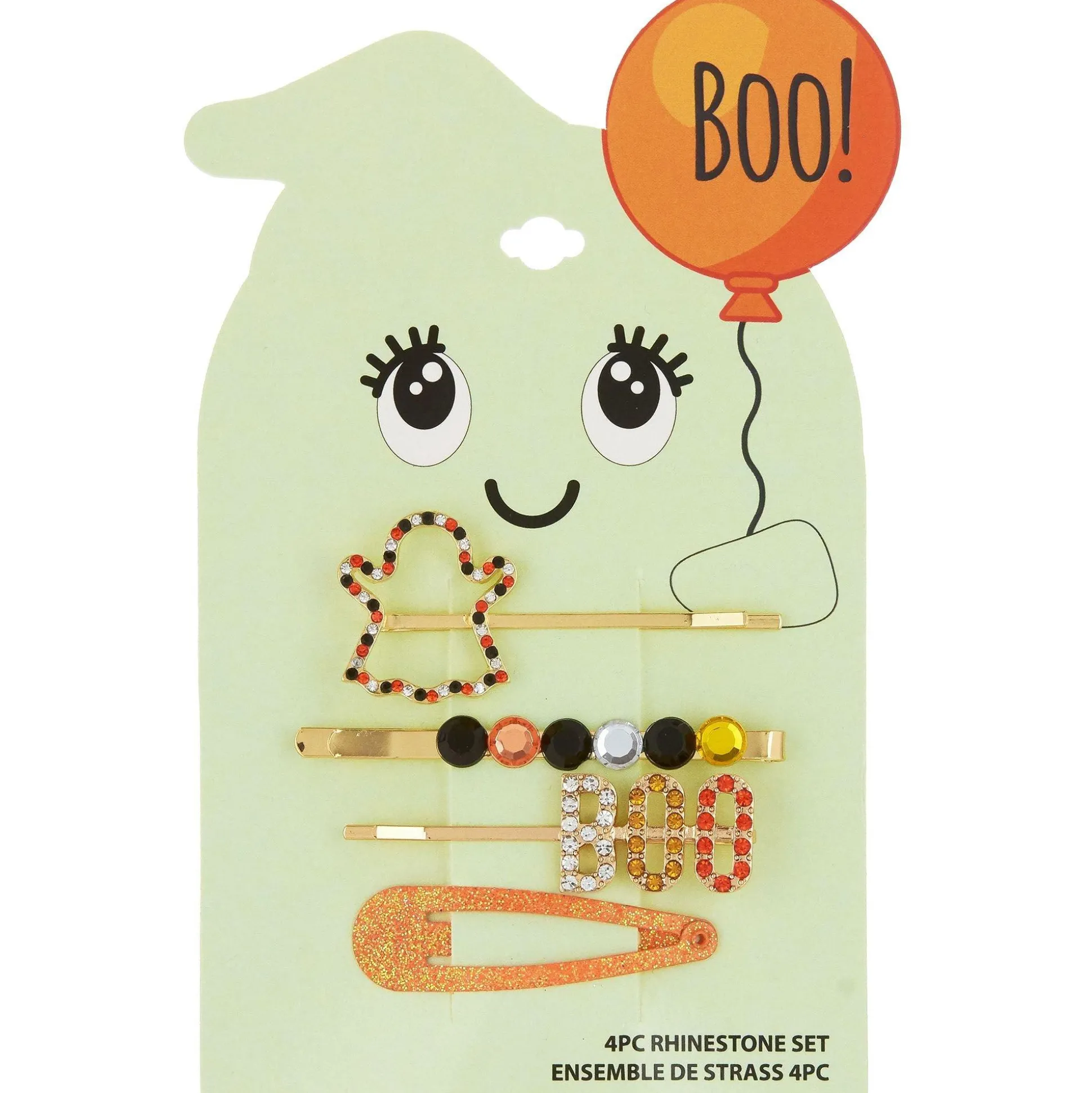 Outlet Halloween Boo Bobby Pin & Hair Clip Set, 4Pc Headbands, Tails
