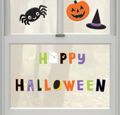 Party City Halloween Friends Gel Cling Decals 17Ct| Spooky Friends