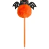 Party City Halloween Puffy-Topped Bat Yarn & Plastic Pen, 4.25In X 9.25In| Favors & Favor Bags
