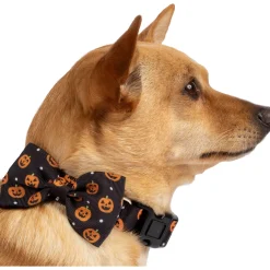 Best Sale Halloween Pumpkin Bow Tie Dog Collar Dog & Pet Costumes