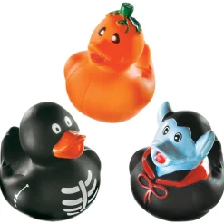 Party City Halloween Rubber Ducks, 2In, 16Ct| Favors & Favor Bags