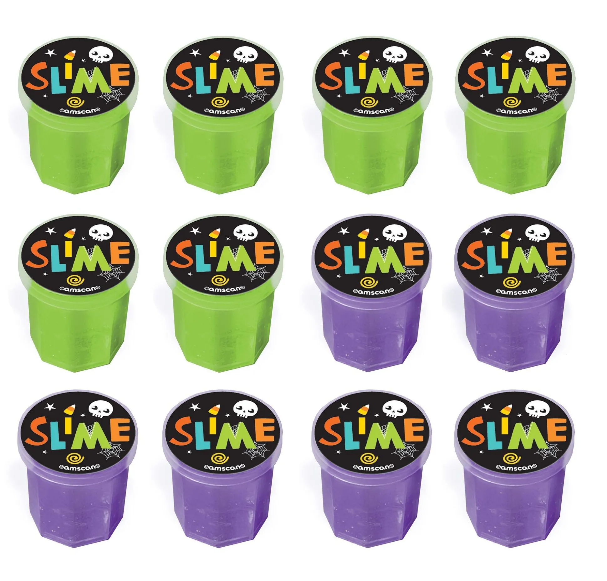 Party City Halloween Slime 12Ct| Favors & Favor Bags