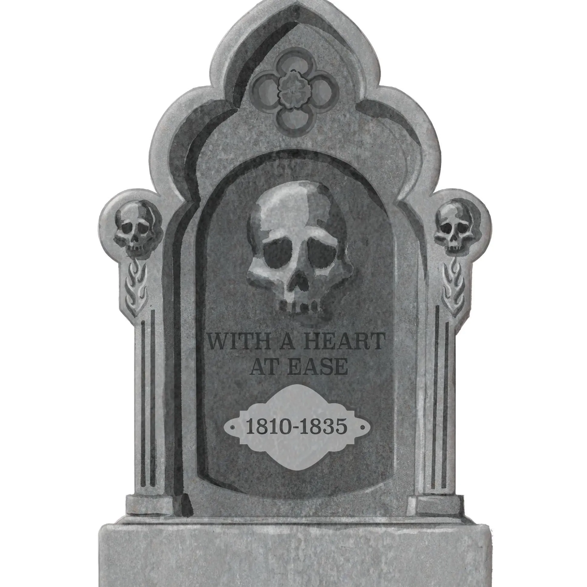 Party City Halloween Tombstone Set, 5Pc| Tombstones & Fencing