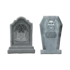 Party City Halloween Tombstone Set, 5Pc| Tombstones & Fencing