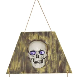 Party City Hanging Coffin With Animated Skull, 5Ft - Halloween Decoration| Animatronics