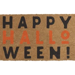 Party City Happy Halloween Coir Doormat, 29.5In X 17.75In| Door Décor & Signs