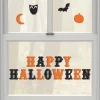 Party City Happy Halloween Gel Cling Decals 18Ct - Modern Halloween| Window & Wall Décor