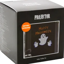 Party City Happy Halloween Ghosts Motion Projector, 3.5In X 3.75In| Strobe Lights & Black Lights