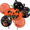 Party City Happy Halloween Night Foil Balloon Bouquet, 5Pc| Balloons