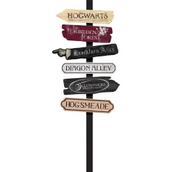 Party City Harry Potter Fiberboard Directional Yard Stake, 47.1In| Harry Potter Hogwarts