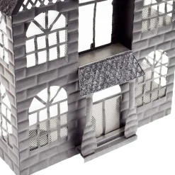 Party City Haunted Manor Metal Tea Light Candle Holder, 10In - Halloween Decoration| Table Décor & Centerpieces